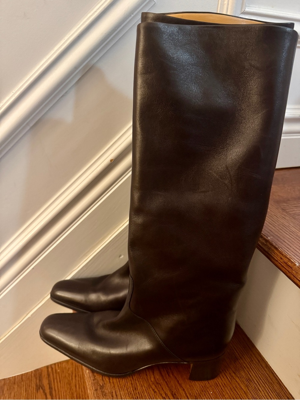 Tan Leather Dress Heels by TANINO CRISCI
